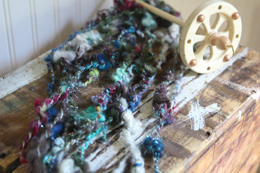 SPINDLING Method 15 - Plying Stacked Beehives into Yarn