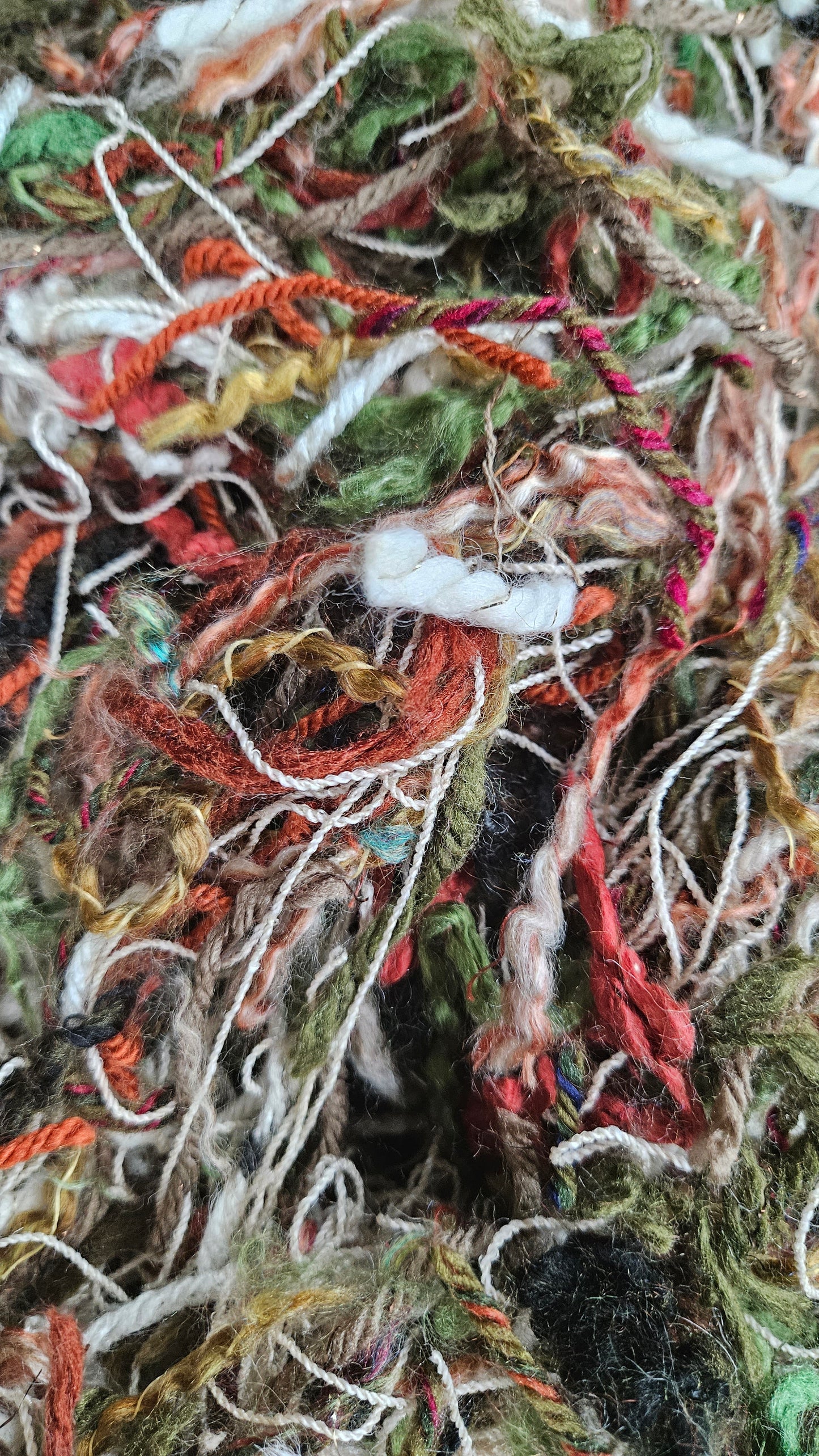 SNOW WHITE Novelty Thread Fiber Texture Blend - 2 ounces