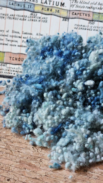 RHODES - hand-dyed fine wool nepps for fiber blending and felting - 1 oz | 28 g