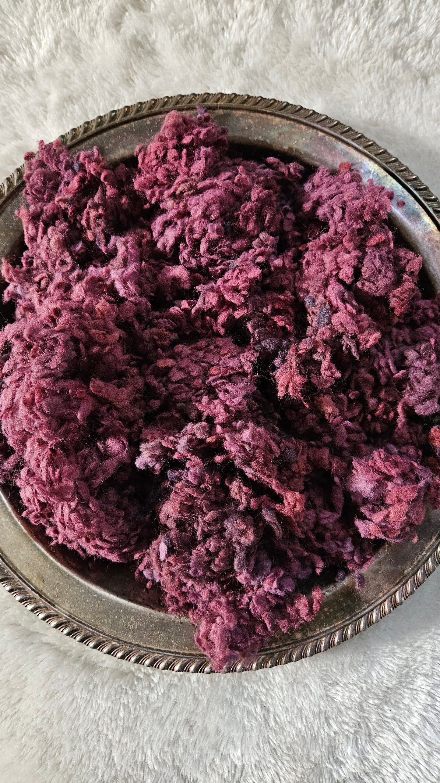 OXALIS - rare hand-dyed cotton nepps for fiber blending, felting, and papermaking - 1 oz | 28 g