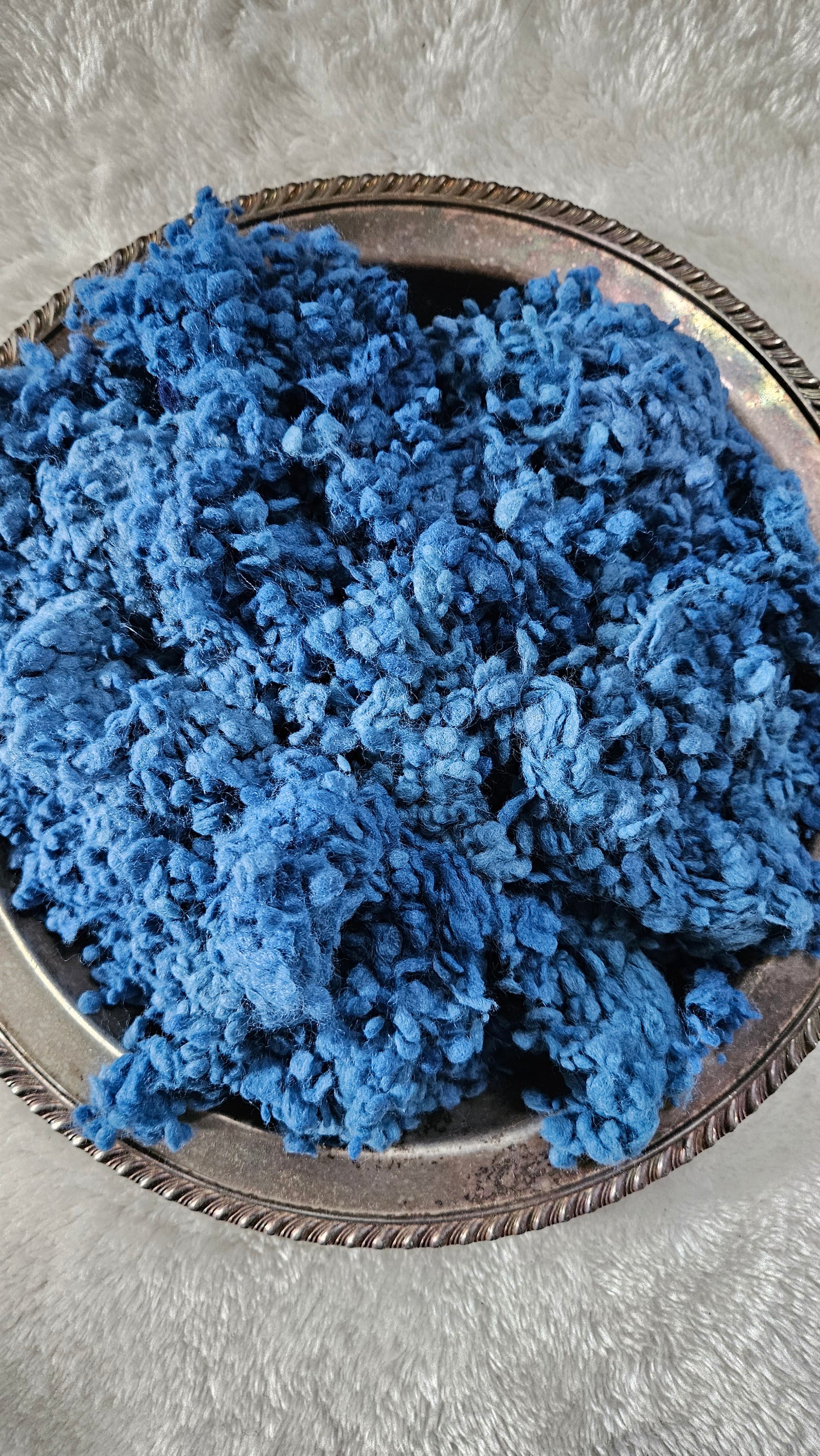 HYDRANGEA Dyed Cotton Nepps - 1 ounce