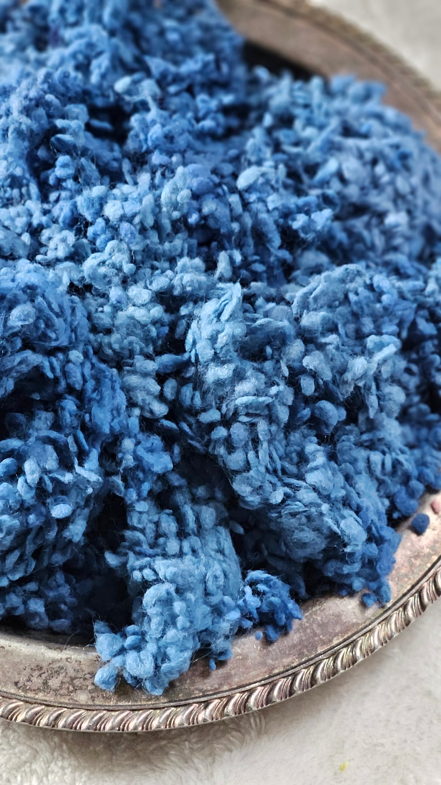 HYDRANGEA Dyed Cotton Nepps - 1 ounce