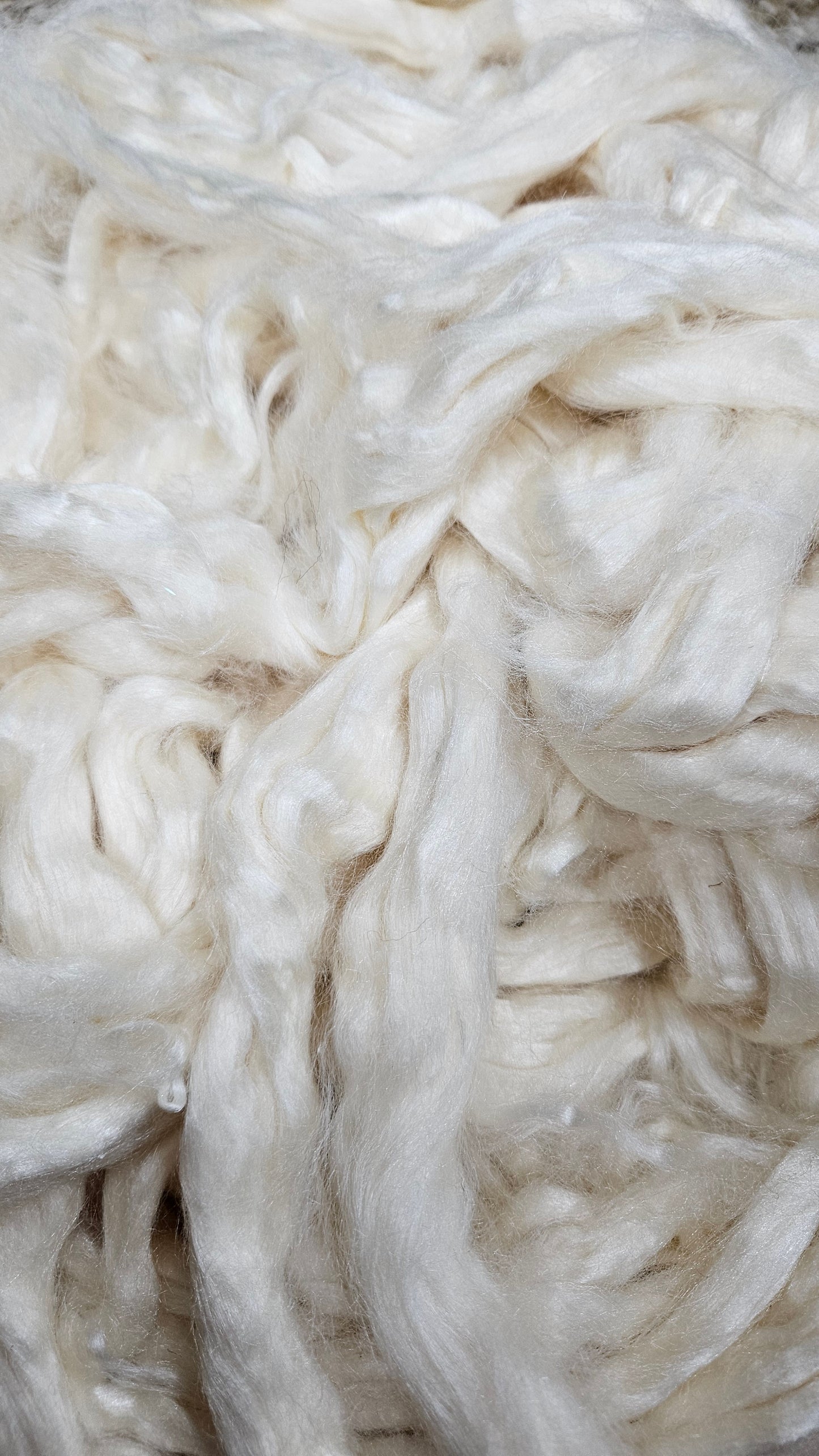 Natural Mulberry Silk A Grade White - 1 ounce