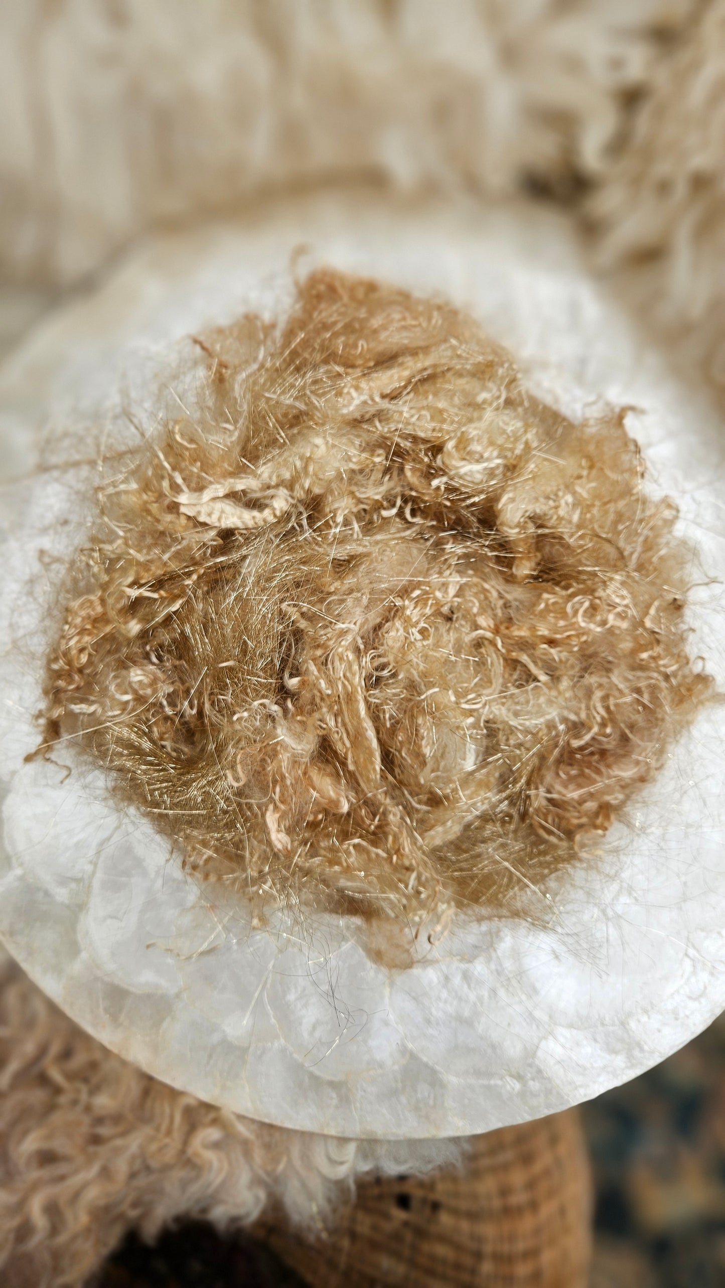Champagne Gold Sparkle Eucalyptus Crimp Blend - 1 ounce