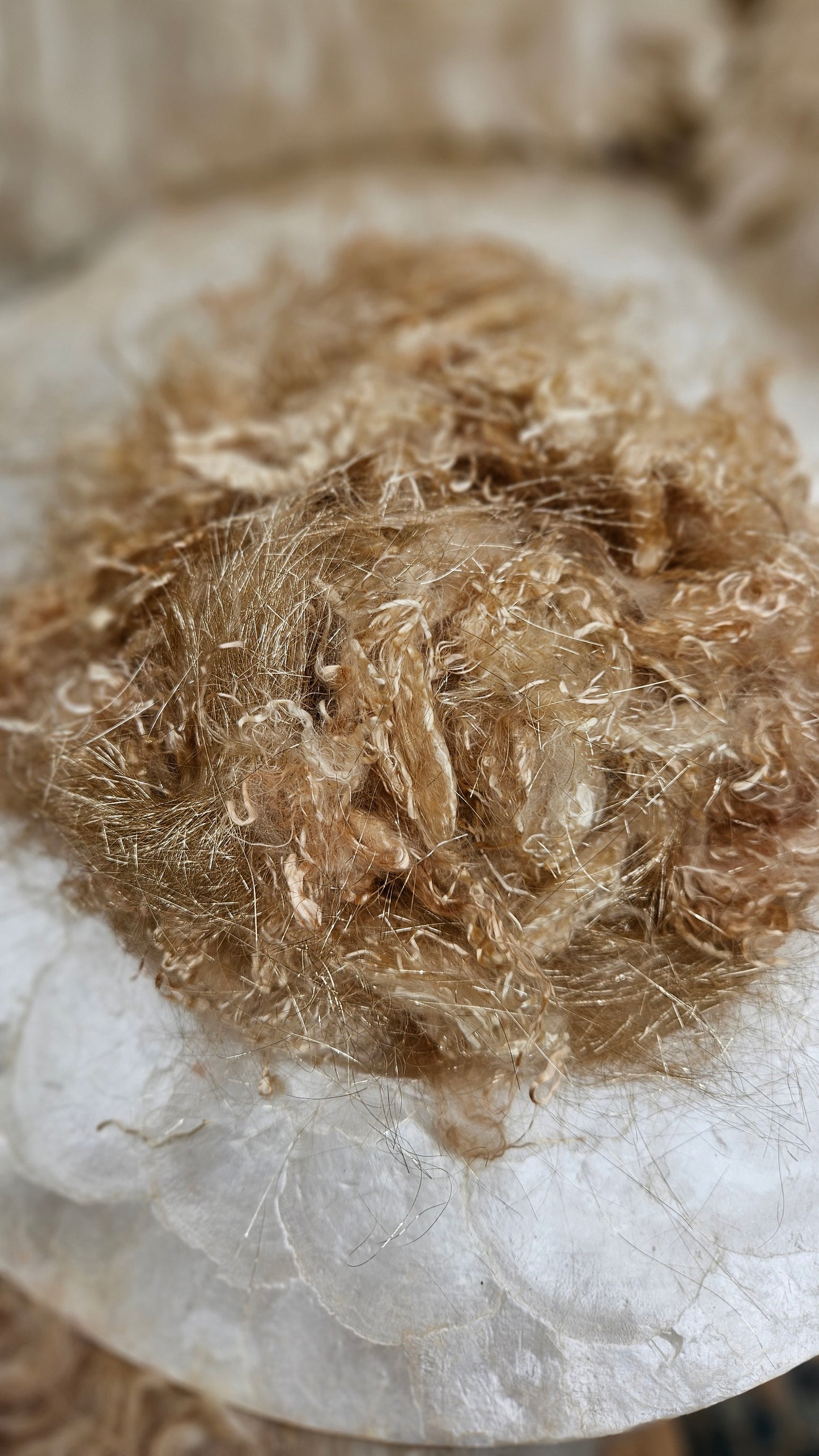 Champagne Gold Sparkle Eucalyptus Crimp Blend - 1 ounce