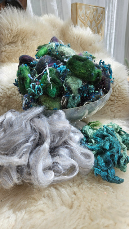 OPHELIA BY THE WATER Waterhouse Inspired Fiber Art Texture Blend Kit - 2.5 ounces