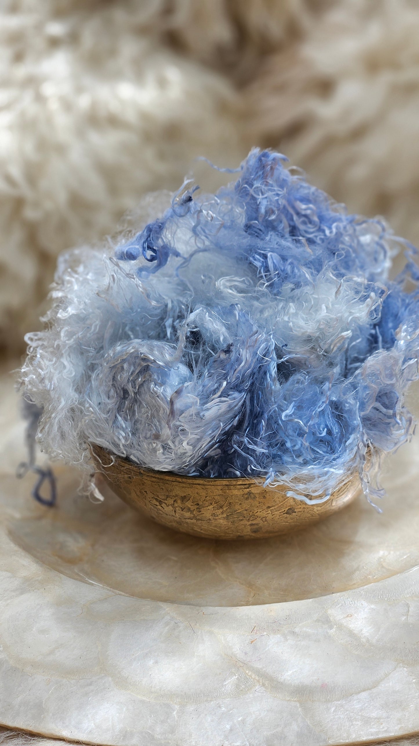 MOONSTONE Eucalyptus Crimp Hand Dyed Effects Fiber - 2 ounces