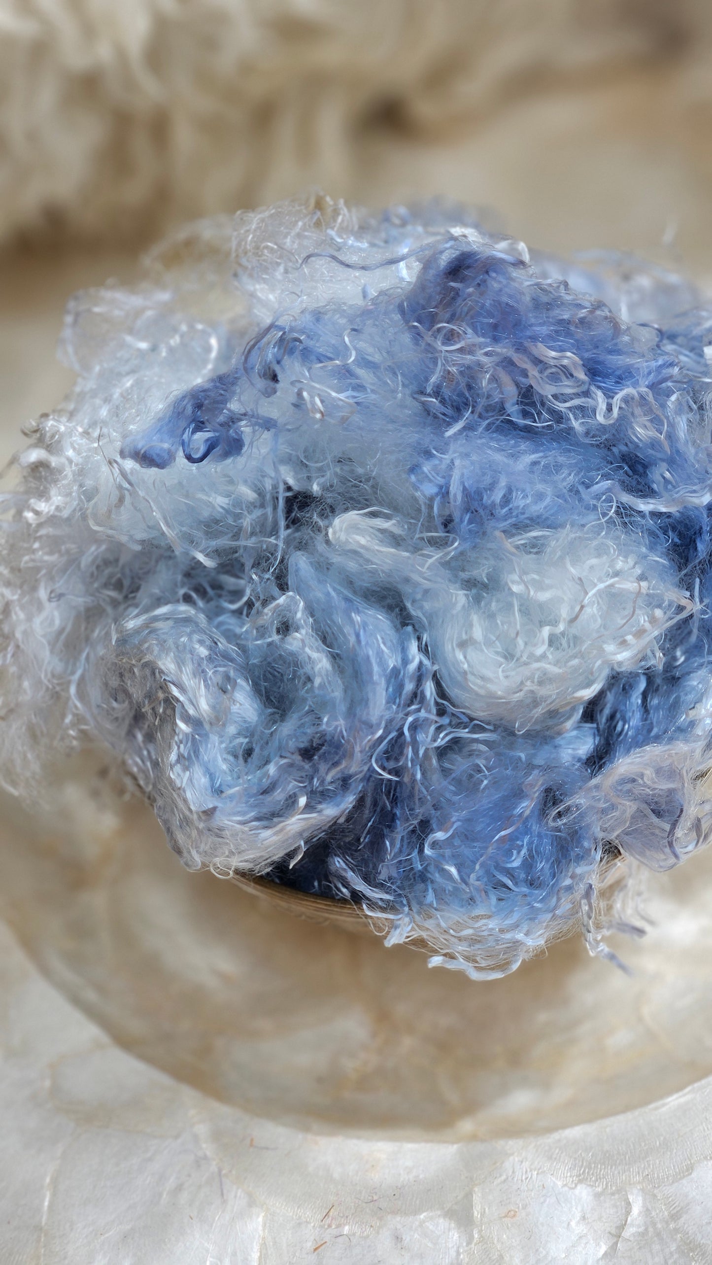 MOONSTONE Eucalyptus Crimp Hand Dyed Effects Fiber - 2 ounces