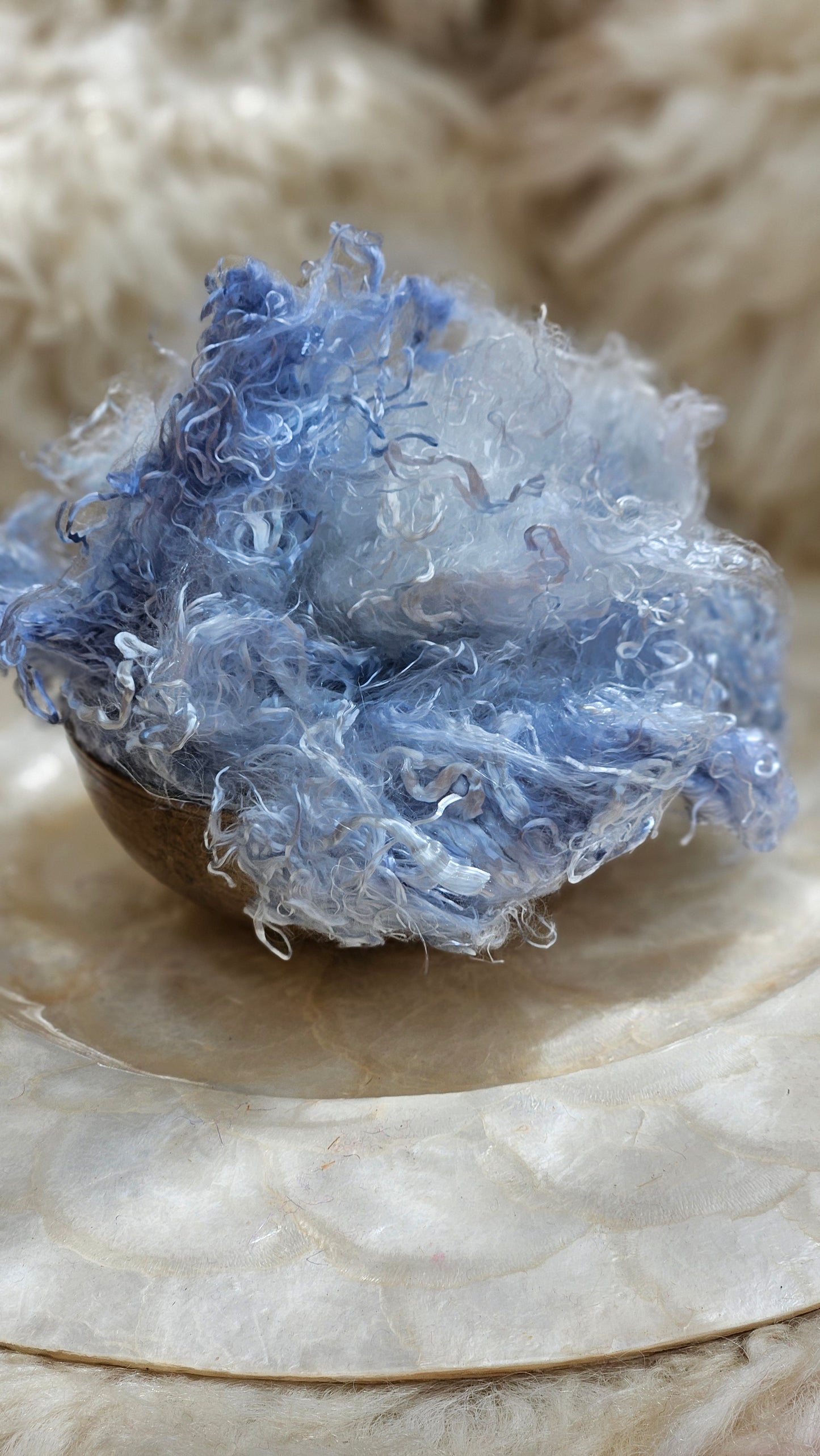 MOONSTONE Eucalyptus Crimp Hand Dyed Effects Fiber - 2 ounces