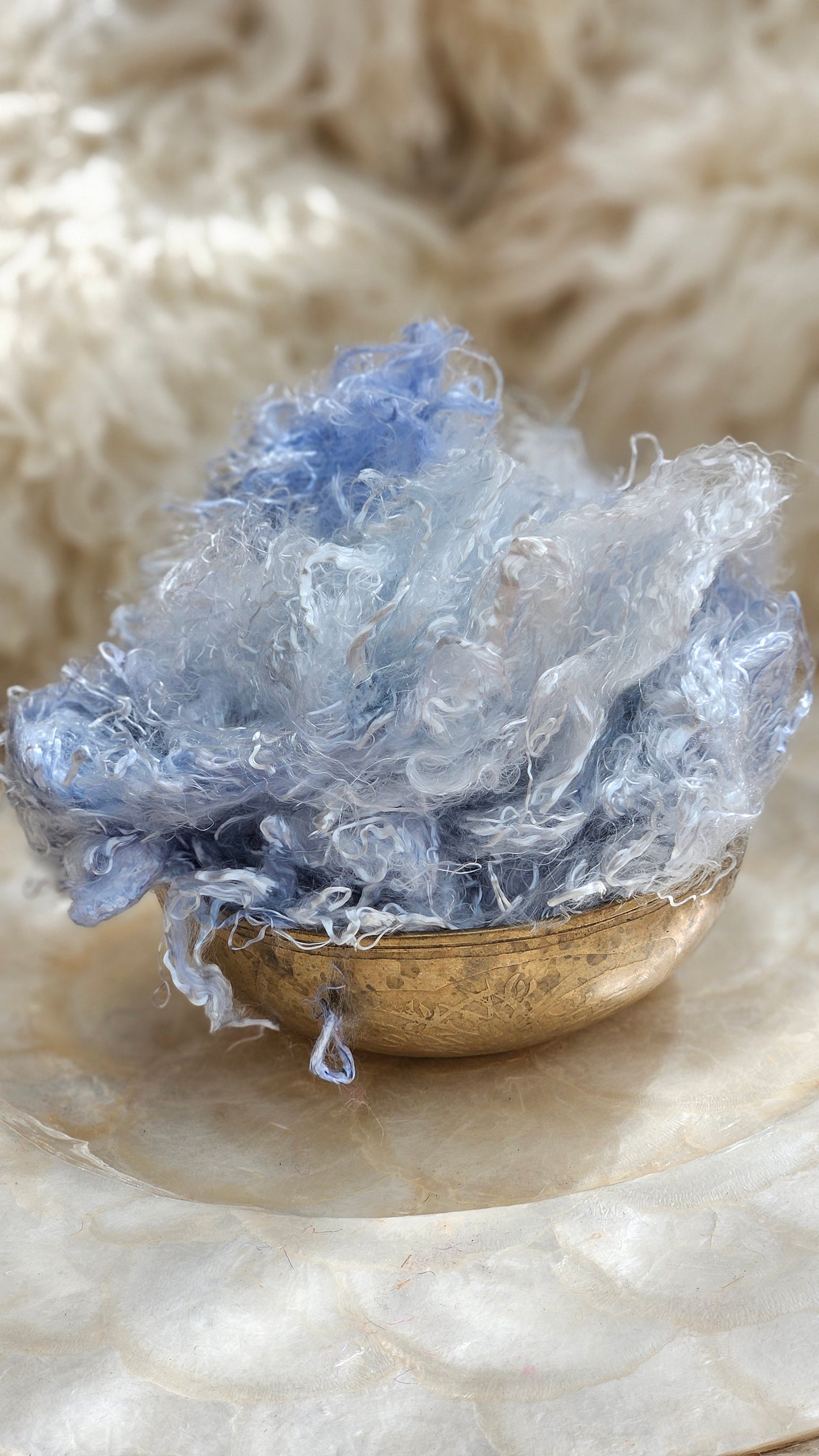MOONSTONE Eucalyptus Crimp Hand Dyed Effects Fiber - 2 ounces