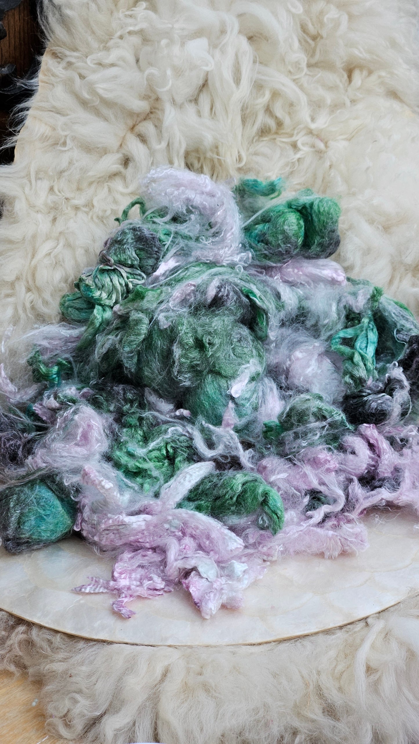 GULIO CESARE Wool Bamboo Cloud Mill Ends - 5 ounces