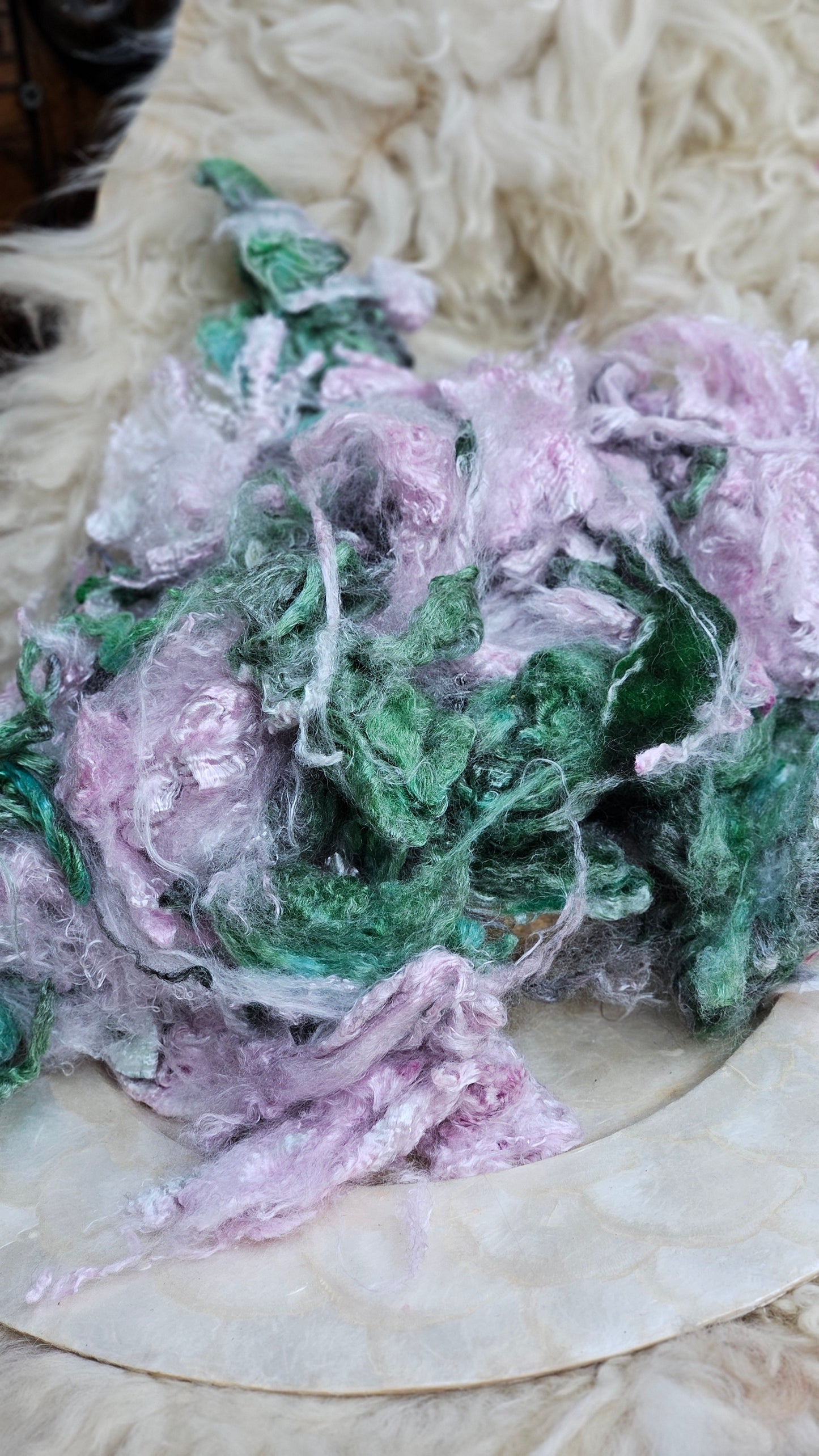 GULIO CESARE Wool Bamboo Cloud Mill Ends - 5 ounces