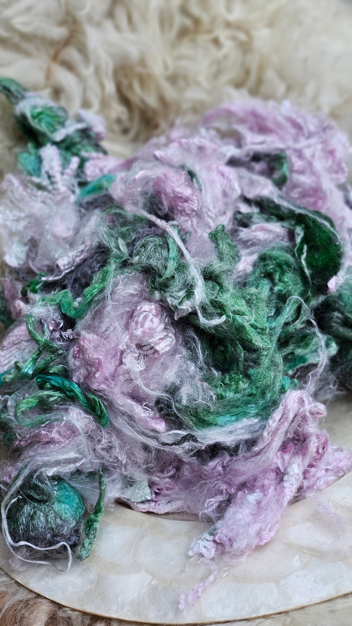 GULIO CESARE Wool Bamboo Cloud Mill Ends - 5 ounces