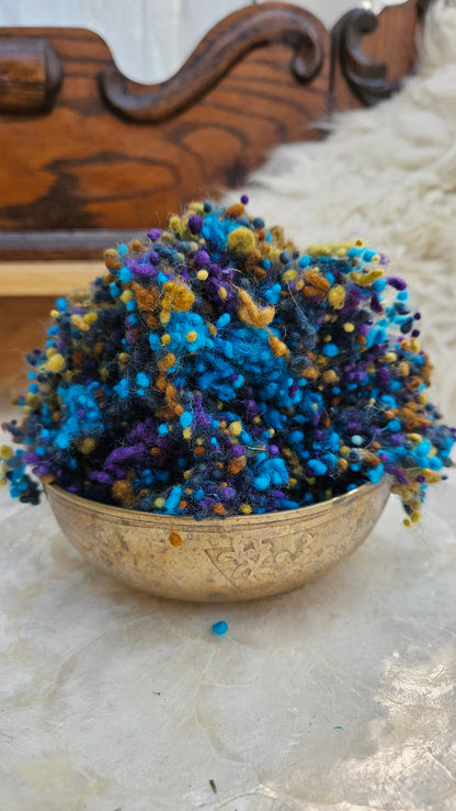 RAVENNA - hand-dyed fine wool nepps for fiber blending and felting - 1 oz | 28 g