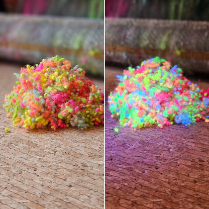 VINTAGE GLOW Dyed Fine Wool Nepps Blend - 1 ounce