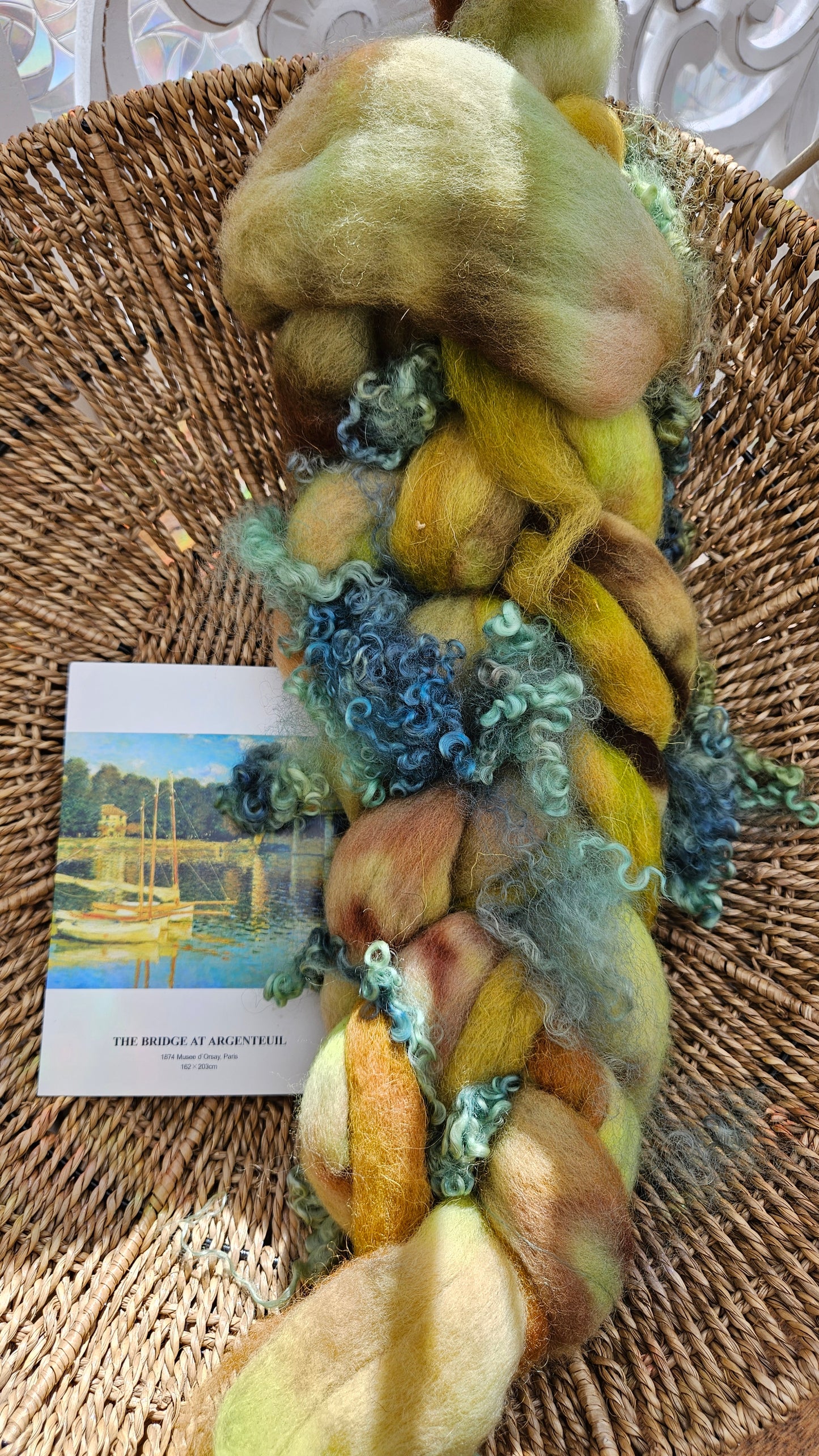 Monet Inspired Signature Art Roving - Bridge at Argenteuil Collection 112 - 3.8 oz