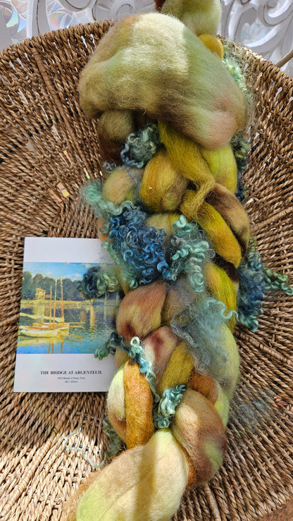 Monet Inspired Signature Art Roving - Bridge at Argenteuil Collection 112 - 3.8 oz