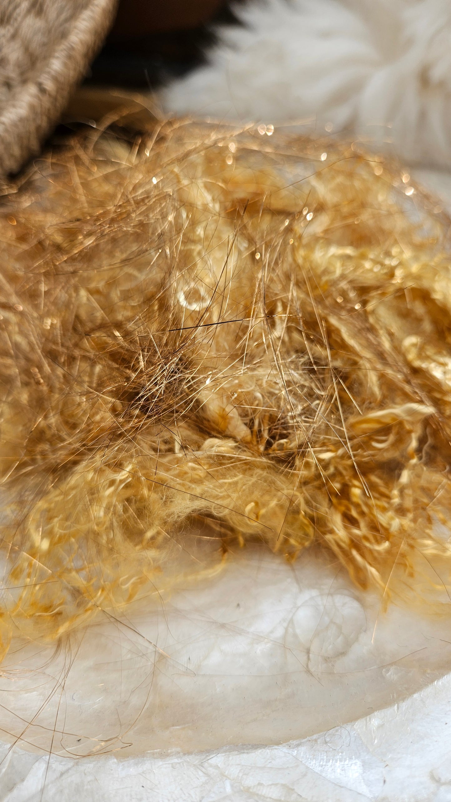 Gold Sparkle Eucalyptus Crimp Blend - 1 ounce