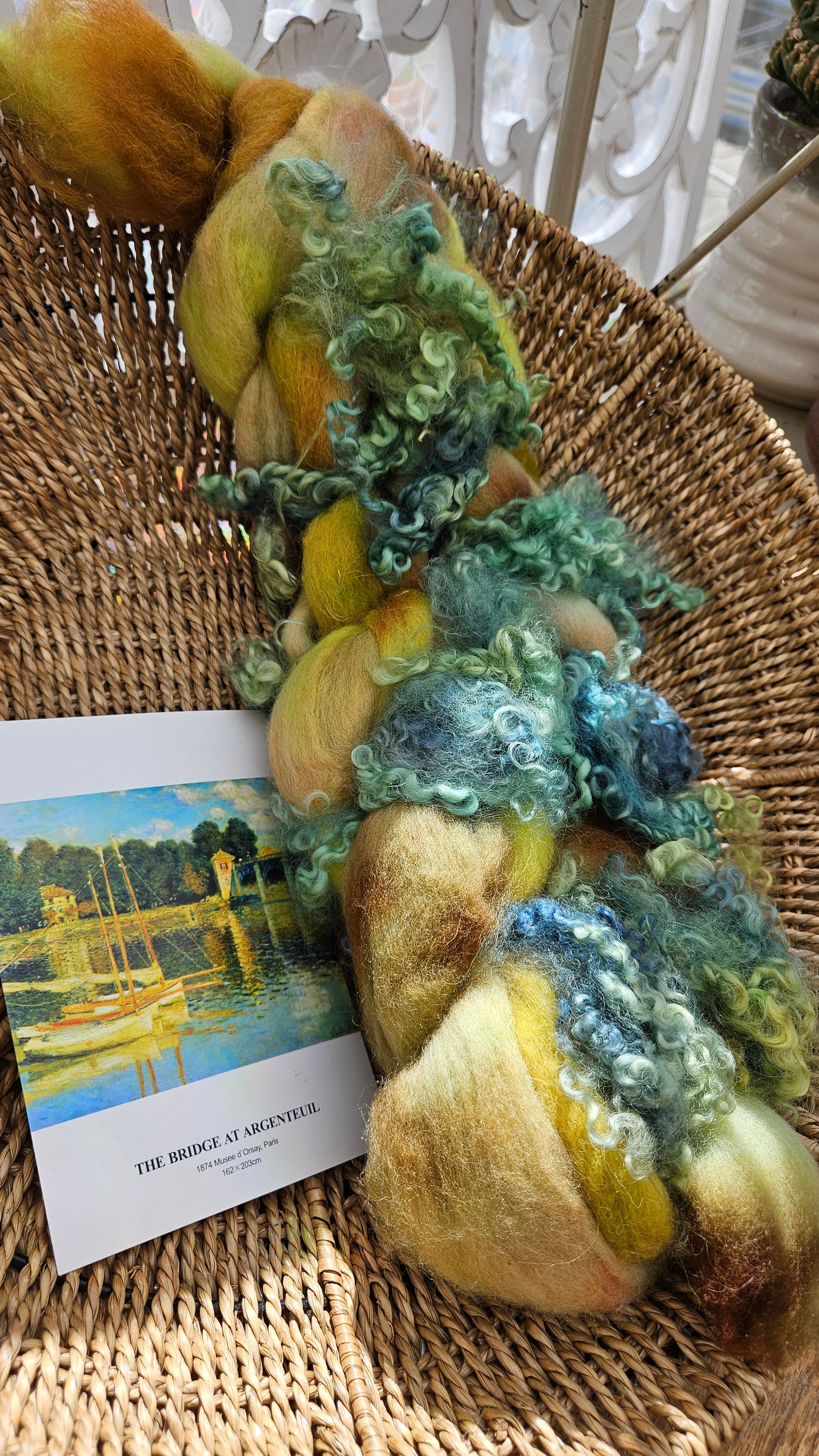 Monet Inspired Signature Art Roving - Bridge at Argenteuil Collection 112 - 3.8 oz
